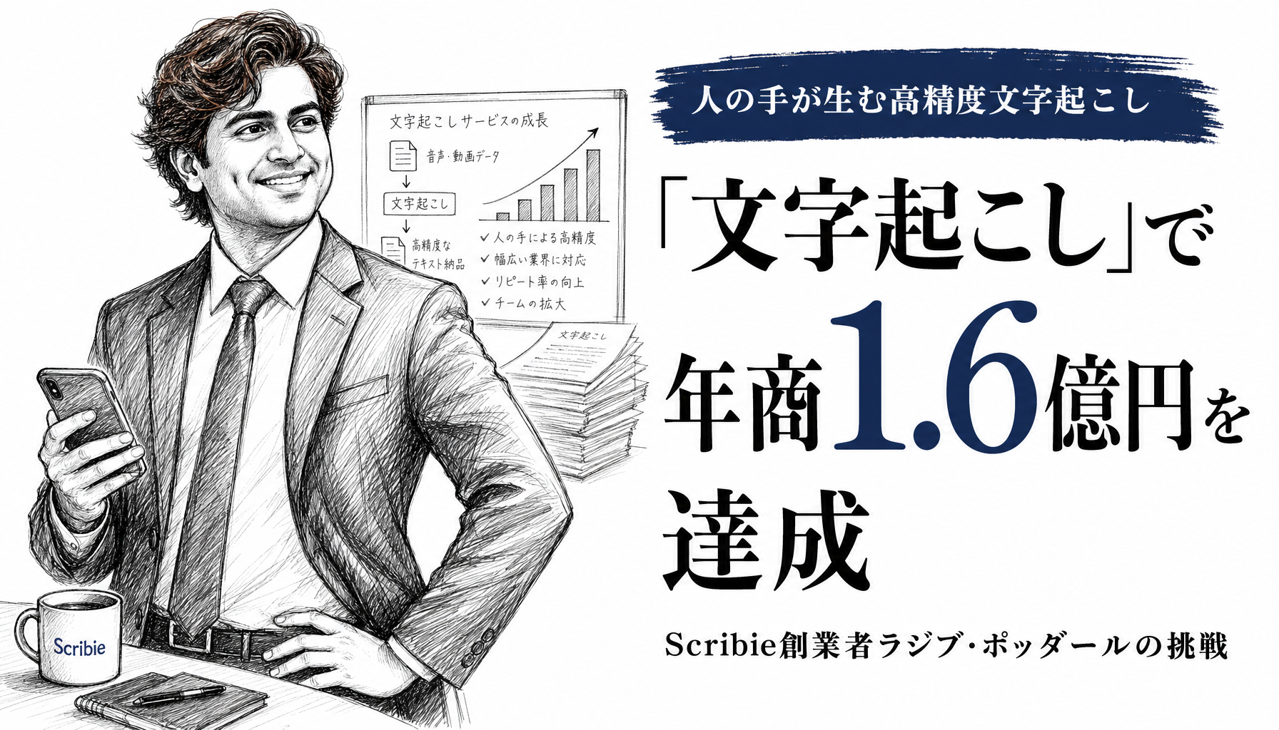 寝室で始めた文字起こしサービスが12年伸び悩み…「技術じゃない」と気づいて年商1.6億円になるまで